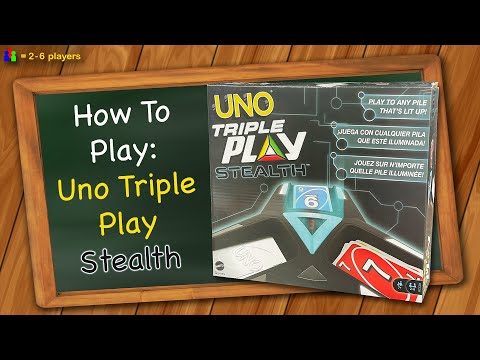 How to play Uno Triple Play Stealth