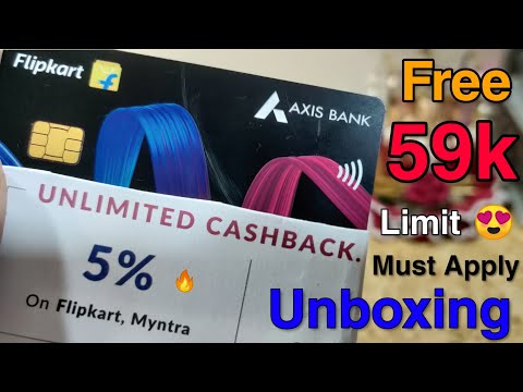 Free Flipkart Axis Credit Card + ₹59,000/- Limit & Unlimited Cashback😍 | Unboxing, Review & Process Video