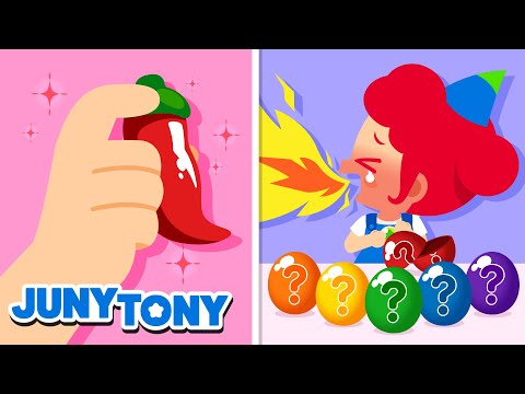 What Flavor Would It Be? | Chili Candy, Bead Ice Cream | Rainbow Desserts | Kids Songs | JunyTony