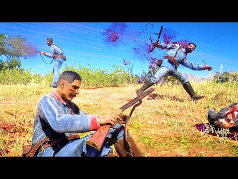 Cuban Military vs Del Lobo Gang | Red Dead Redemption 2 NPC Wars 82