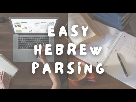 Hebrew Verb Parsing Simplified