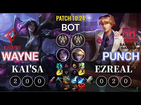 GRF Wayne Kai'Sa vs SB Punch Ezreal Bot - KR Patch 10.24