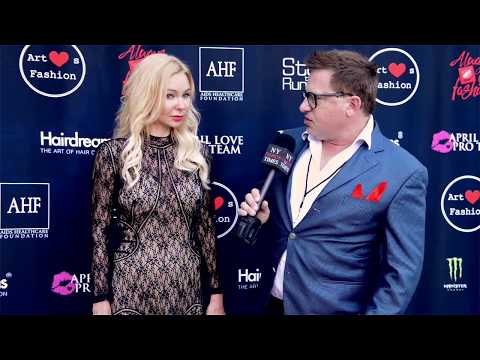 Designer Alina Petra Interviewed at ArtHearts Fashion in Beverly Hills, CA during LA Fashion Week