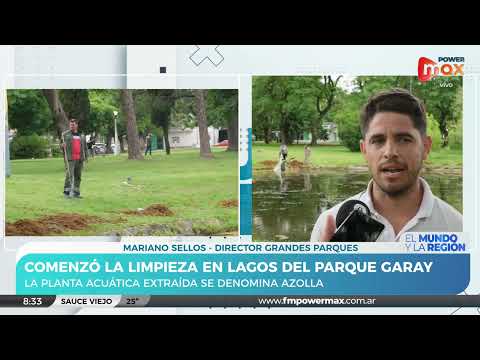 Comenzó el operativo de limpieza en lagos del Parque Garay | Mariano Sellos - Dir. Grandes Parques