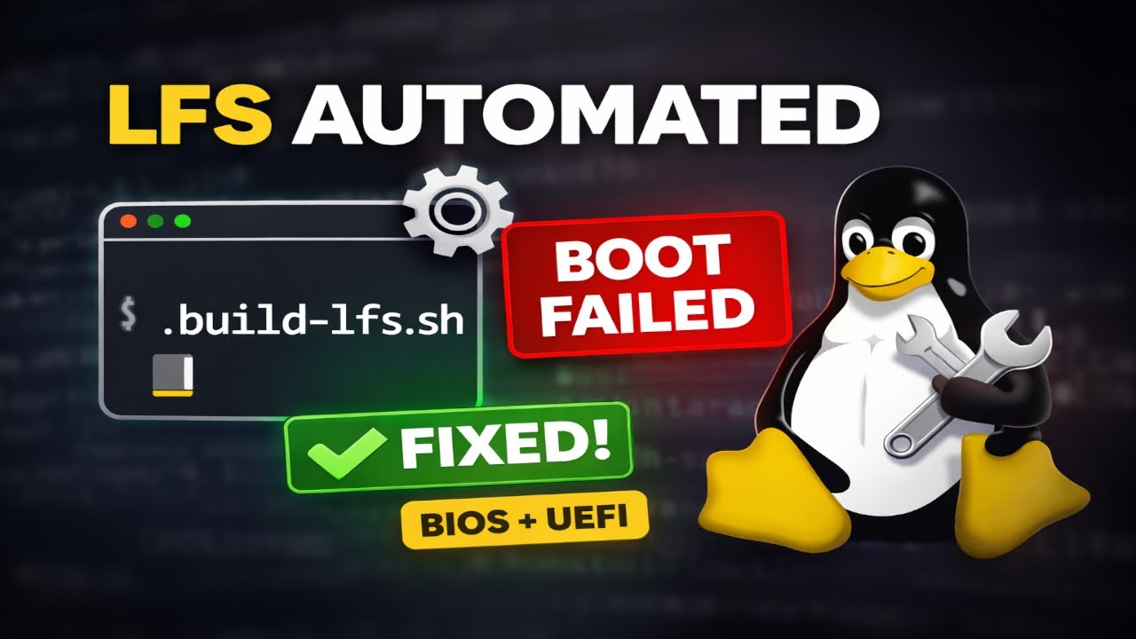 Linux From Scratch Automated Build Script | Full LFS Explained + BIOS/UEFI Fixes