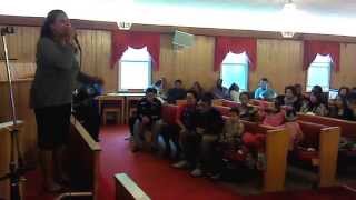 N. E. Staples 3 Sermon 28/12/2014  Part 4  Sis. K. Anderson, MZBCB&#39;S Choir Director