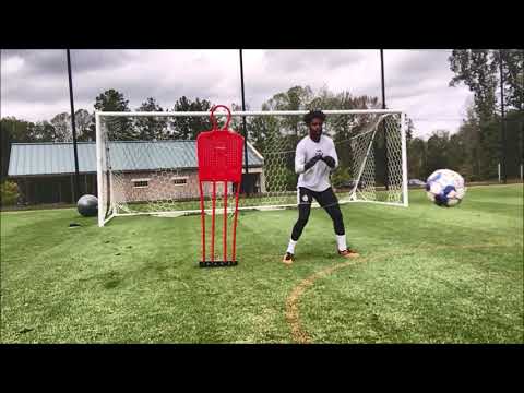 Basic goalkeeper handling, footwork & agility, and some quick double saves!