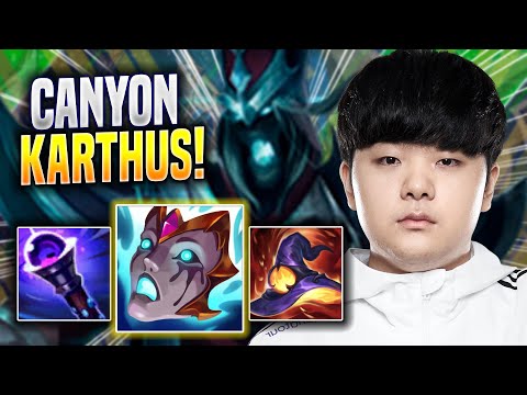 CANYON IS A GOD WITH KARTHUS! - DK Canyon Plays Karthus JUNGLE vs Zac! | Preseason 2023