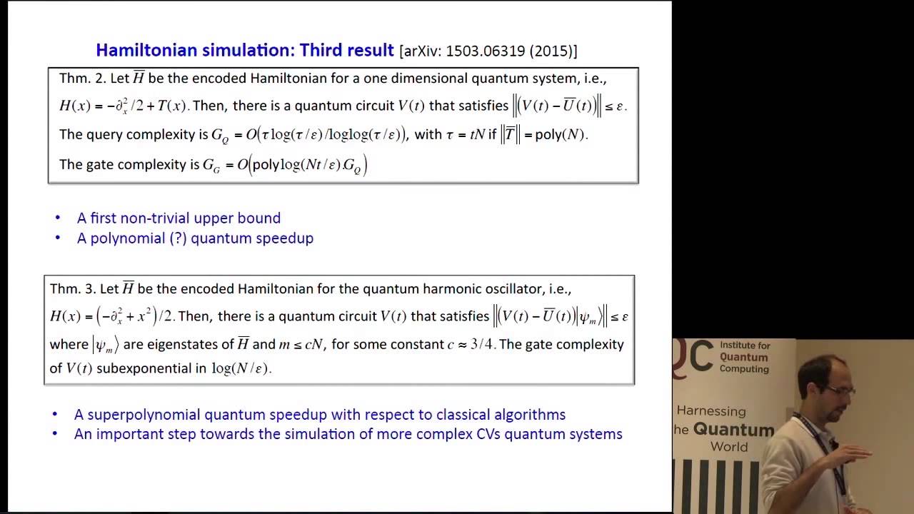 Hamiltonian Simulation of Discrete and Continuous-Variable Quantum Systems - Rolando Somma