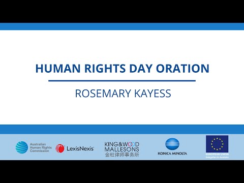 Rosemary Kayess: Human Rights Day Oration 2020