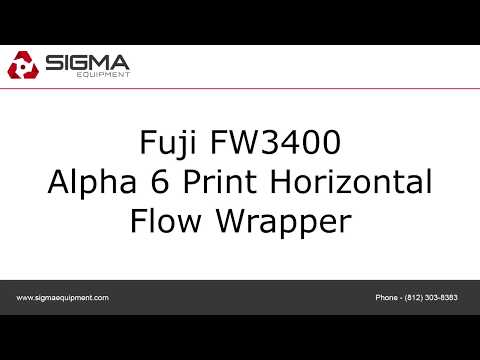 Fuji FW3400 Alpha 6 Print Horizontal Flow Wrapper