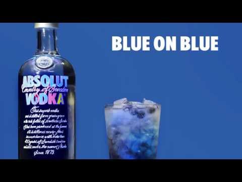 How to make an Absolut Blue On Blue Cocktail | Color it Warhol