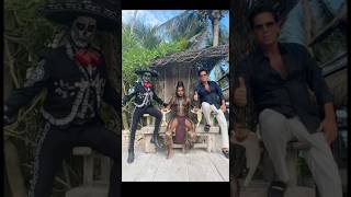 El Último Maya, Roberto Palazuelos, y el Charro González, en Tulum, Rivera Maya, Mexico