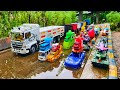 Wow Mobil Truk Tronton Panjang Bongkar Penuh Mobil Mobilan Truk Mixer Truk Pasir Ambulan