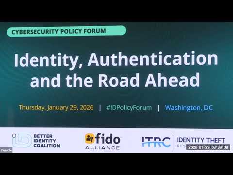 Identity, Authentication and the Road Ahead 2026 (Full Video)