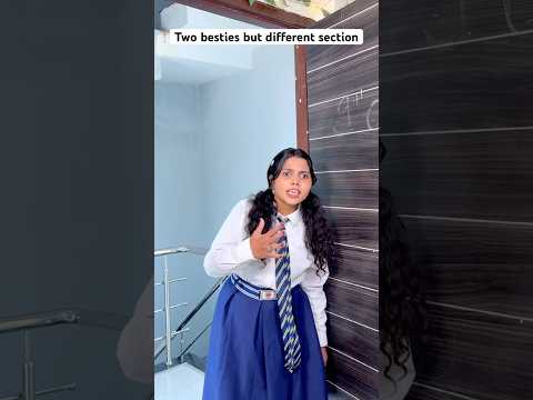 Two bestie but different section 😱😂 #bestie #schoollife #schooldays #youtubeshorts #comedy