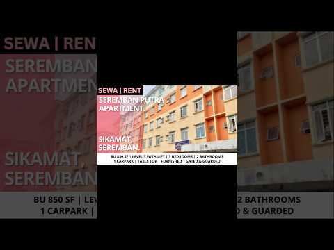 Seremban Putra Apartment With Furnished video