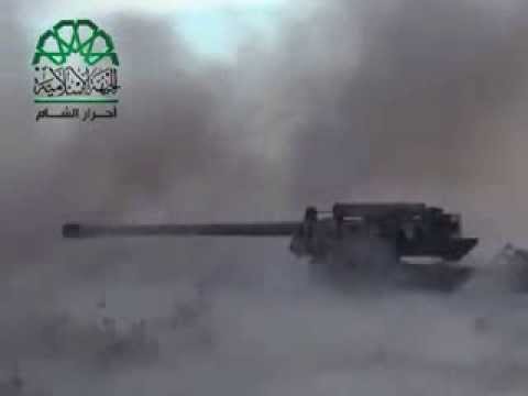 استهداف مقرات النظام بمدفع 130 في تلة الشيخ يوسف في ريف حلب من قبل حركة أحرار الشام الإسلامية