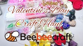 Valentine's Day Craft Haul Unboxing |BeeBeeCraft Coupon Code Nicole20