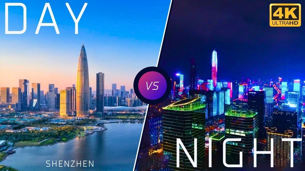 Shenzhen, China in 4K - A Real Cyberpunk City at Night