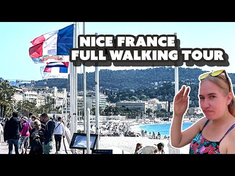 NICE FRANCE, Full Walking Tour  April .2022 4K