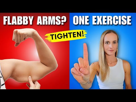 How to tighten FLABBY ARMS with one exercise | At home no equipment