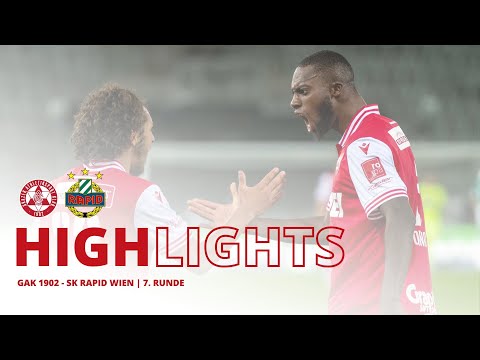 HIGHLIGHTS | GAK 1902 vs. SK Rapid Vienna | 7th Round of the ADMIRAL Bundesliga