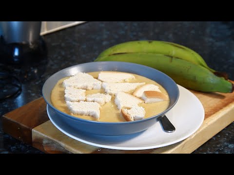 Caribbean Style Breakfast, Cornmeal Porridge With Bread | Jamaican Early Morning Food | Chef Ricardo