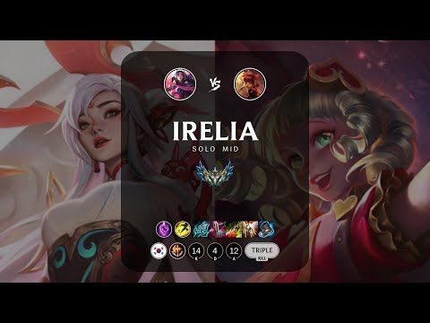 Irelia Mid vs Annie - KR Challenger Patch 13.9