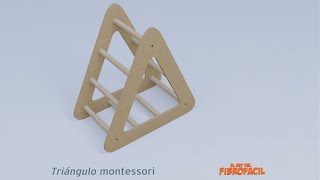 Video de Triángulo Infantil Didáctico Montessori 50x50 Pikler Waldorf
