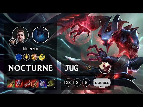 Nocturne Jungle vs Lee Sin - EUW Challenger Patch 10.3