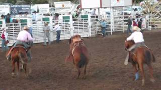 Bronc riding, including a female rider!