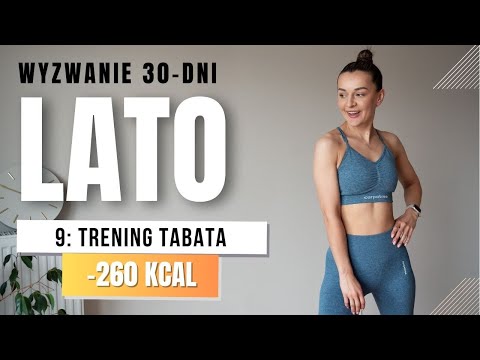 WYZWANIE LATO 🔥9: Trening TABATA -260 KCAL bez maty