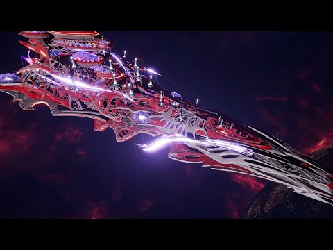 Skalgrim Mod - Craftworld Aeldari vs Space Marines - Massive Battle - Battlefleet Gothic Armada 2