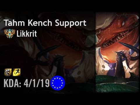 Tahm Kench Support vs Soraka - Likkrit - EUW Challenger Path 6.3