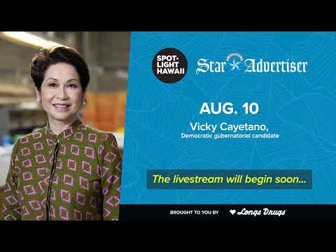 Vicky Cayetano, Democratic gubernatorial candidate, joins Spotlight Hawaii