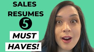 HOW TO WRITE A SALES RESUME - 5 TIPS