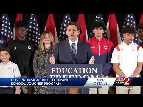 DeSantis signs bill to expand Florida school voucher program