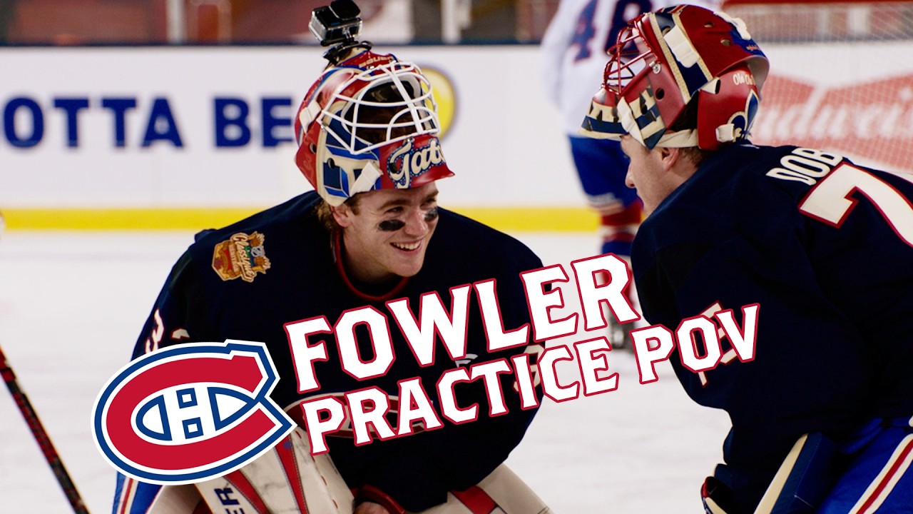 Hear THIS Canadiens Goalie Mic'd Up During NHL Heritage Classic Practice 🔊
