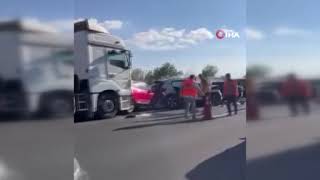 Hendek’te 12 araç birbirine girdi! Anadolu Otoyolu’nda 6 yaralı