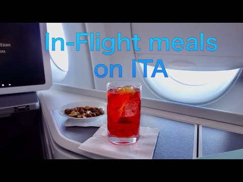 Refeição de voo no ITA HND-FCO