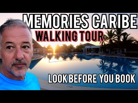 MEMORIES CARIBE RESORT WALKING TOUR CUBA with MAP - you can look BEFORE you book 🏖️👀