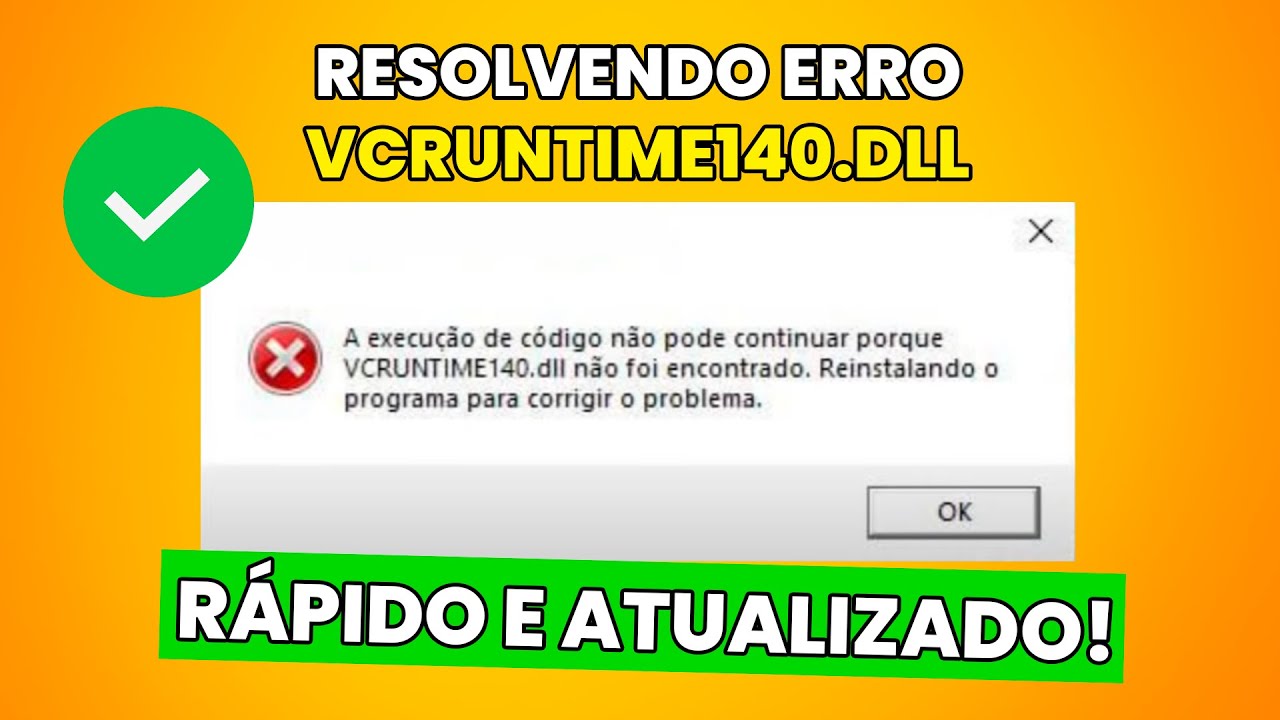 COMO RESOLVER O ERRO Vcruntime140.dll [ATUALIZADO 2024]