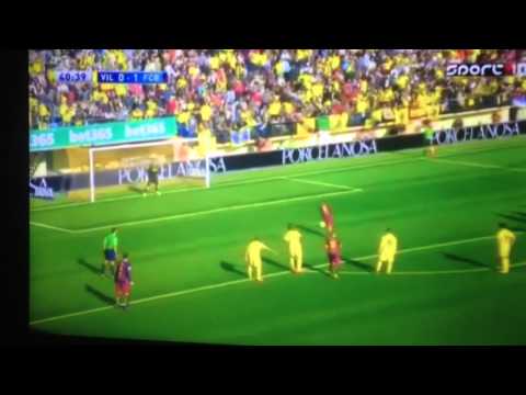 Neymar Penalty ~ Barcelona vs Villarreal 2:2 20/03/2016