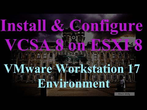 4. Step by step Installation and Configuration of VCSA 8 on ESXI 8.0 in VMware Workstation Pro 17