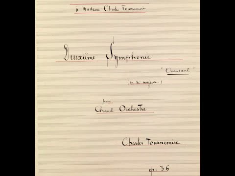 Charles Tournemire - Symphony No. 2 "Ouessant" (Score Video)