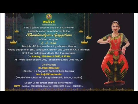 Bharatanatyam Arangetram C S Aditi