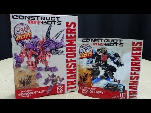 Construct Bots SLUG & Dinobot Rider DRIFT: EmGo Builds Stuff