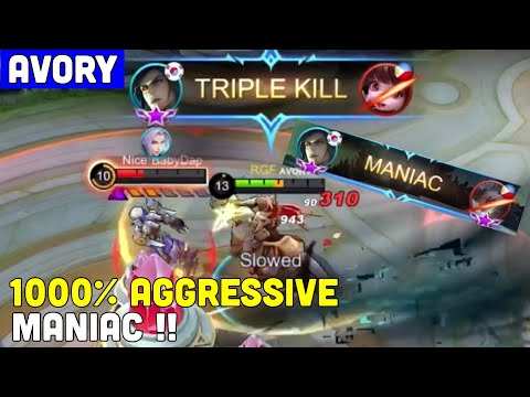 1000% AGGRESSIVE LEOMORD OFFLANE GAMEPLAY! MANIAC! - Avory | MLBB