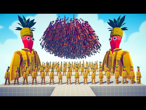 100x PINEAPPLE PEN + GIANT vs EVERY GODS - Totally Accurate Battle Simulator TABS